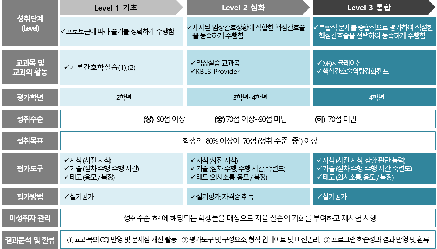 핵심간호술 평가체계